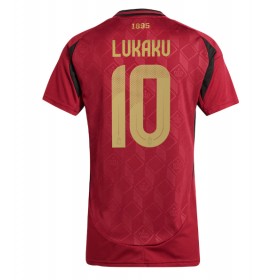 Belgien Romelu Lukaku #10 Hemmakläder Dam EM 2024 Kortärmad